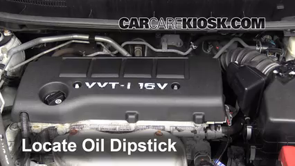 2009 Pontiac Vibe 2.4L 4 Cyl. Oil Check Oil Level